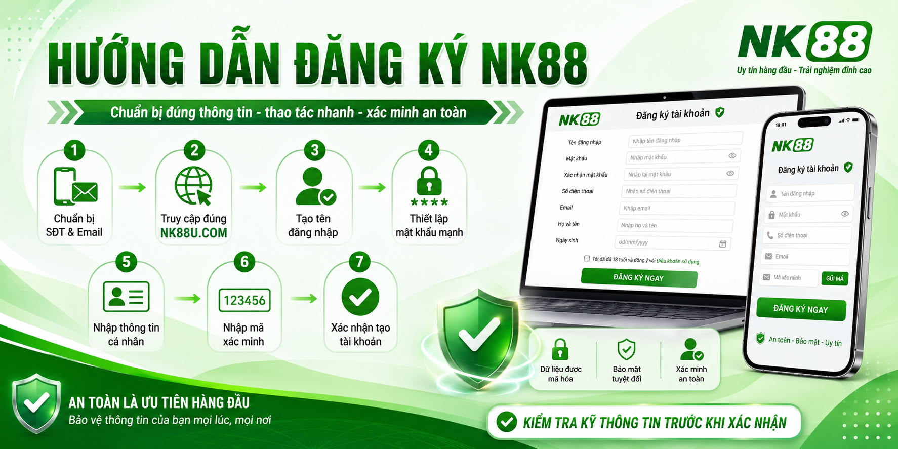 Hướng dẫn đăng ký NK88