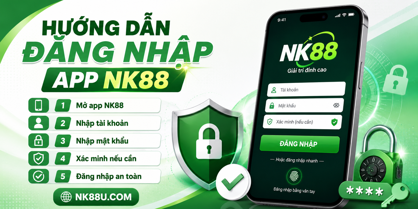 Hướng dẫn đăng nhập app NK88