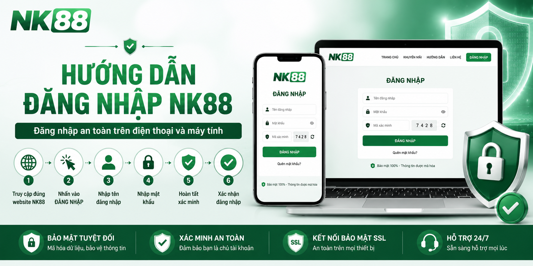 Hướng dẫn đăng nhập từng bước