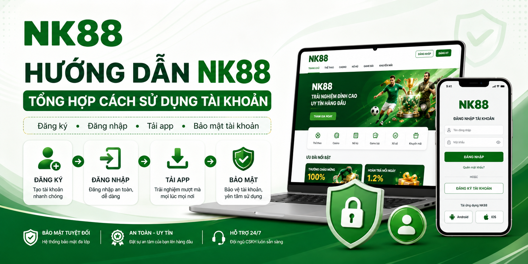 Hướng dẫn NK88 tổng hợp cách sử dụng tài khoản