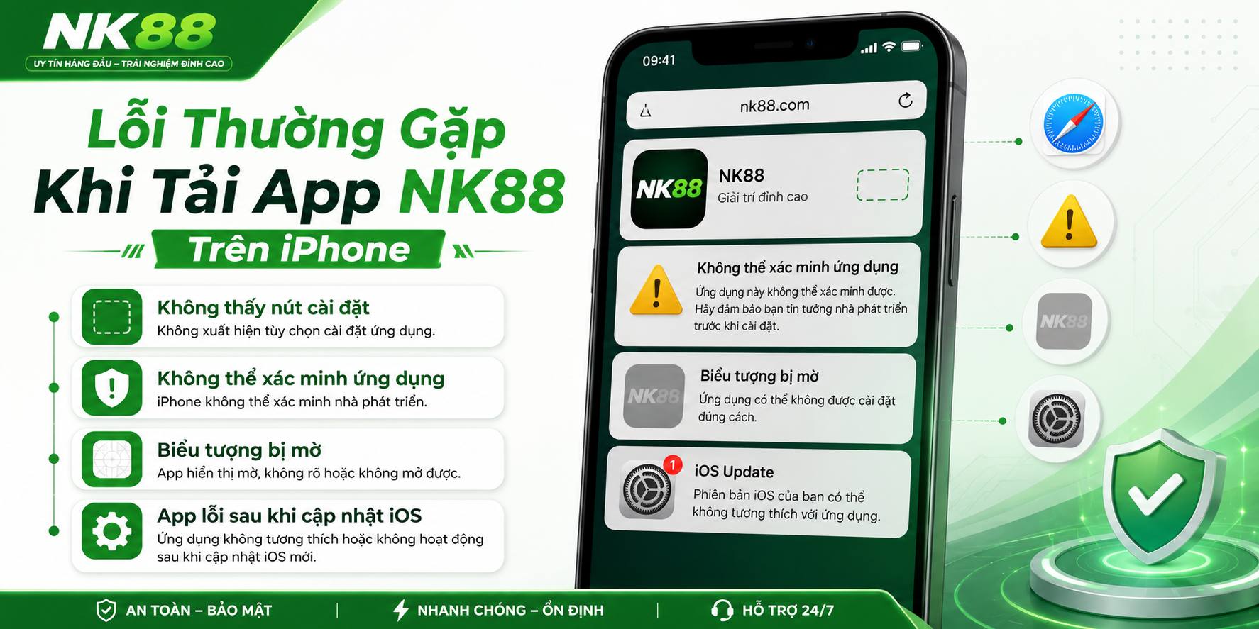 Lỗi thường gặp khi tải app trên iphone