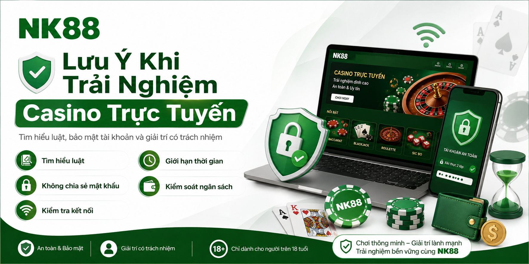 Lưu ý khi trải nghiệm casino trực tuyến