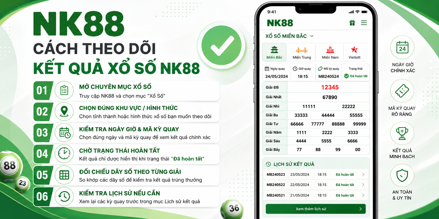 Cách theo dõi kết quả xổ số